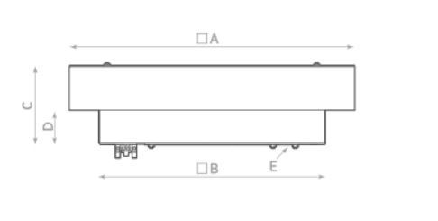 Abmessungen Dachventilator Schaltschrank Luefter TXQ Serie